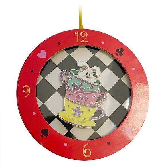 Mad Tea Party Pin in Ornament Box NEW Disney’s Alice in Wonderland NIB Rabbit - Picture 6 of 6